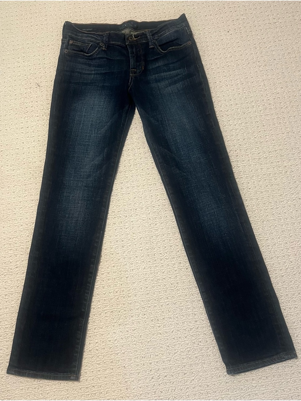 Lucky Brand Women's Dark Indigo Straight Leg Jeans